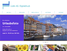 Tablet Screenshot of digitaldruck.luedin.ch